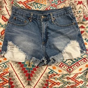 Signature8 distressed, high waisted